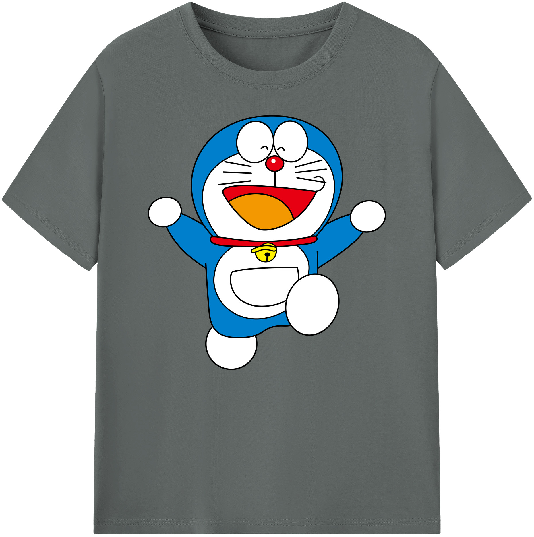 （画像用） ドラえもん Doraemon 綿100％ メンズ半袖Tシャツ｜肌触りやわらか＆通気性